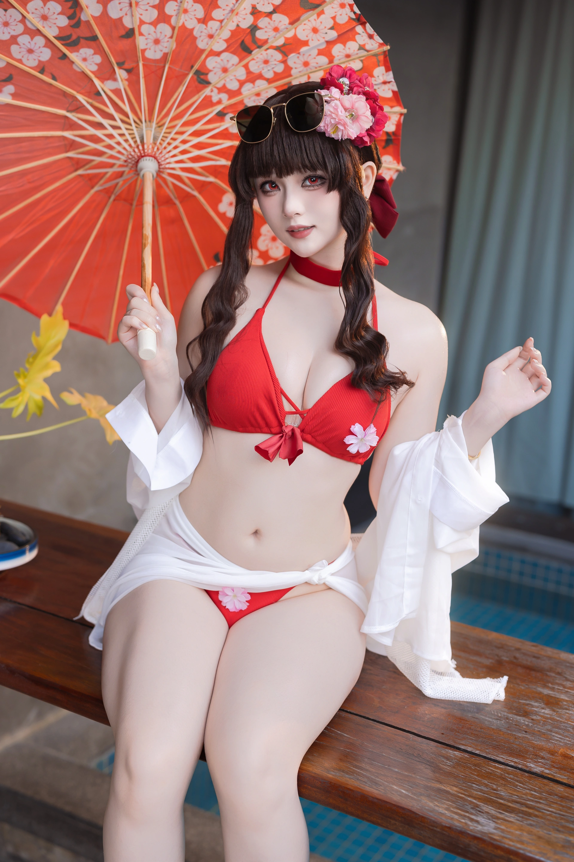 屿鱼 – No.052 樱花泳装 1
